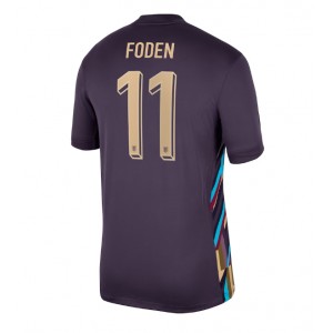 Fotbalové Dres Anglie Phil Foden #11 Venkovní Oblečení ME 2024 Krátký Rukáv